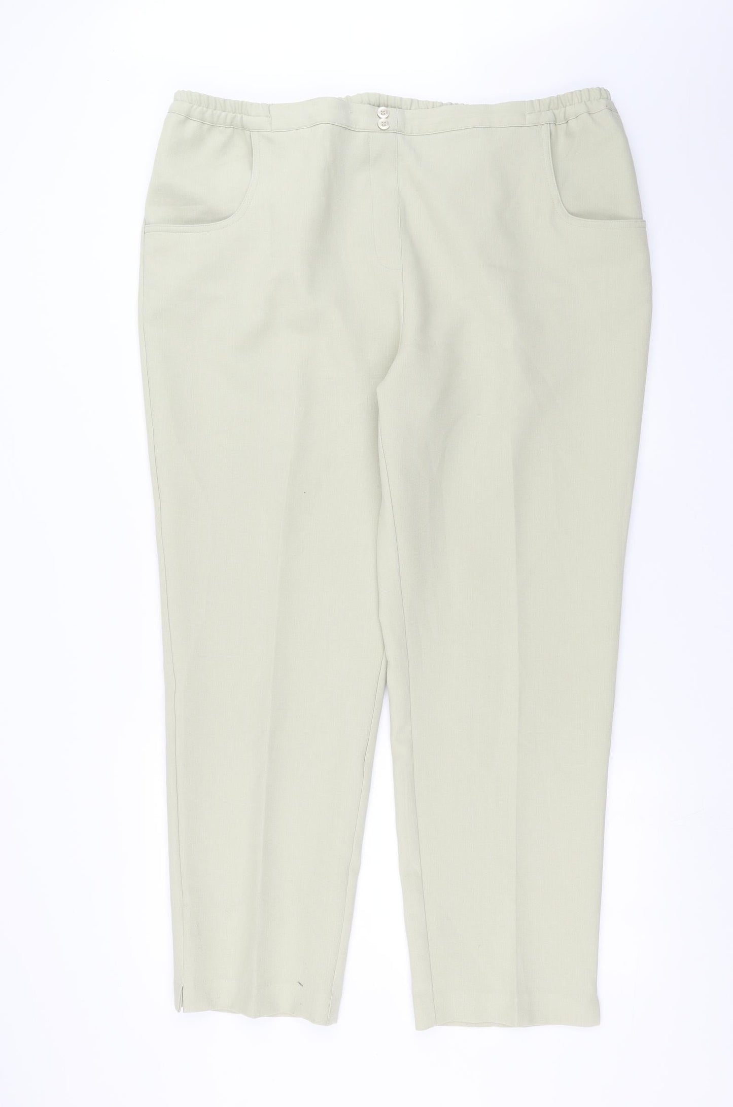 Womens UK Size 20 Special Collection Regular Fit  Green Trousers