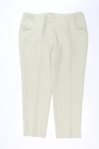 Womens UK Size 20 Special Collection Regular Fit  Green Trousers