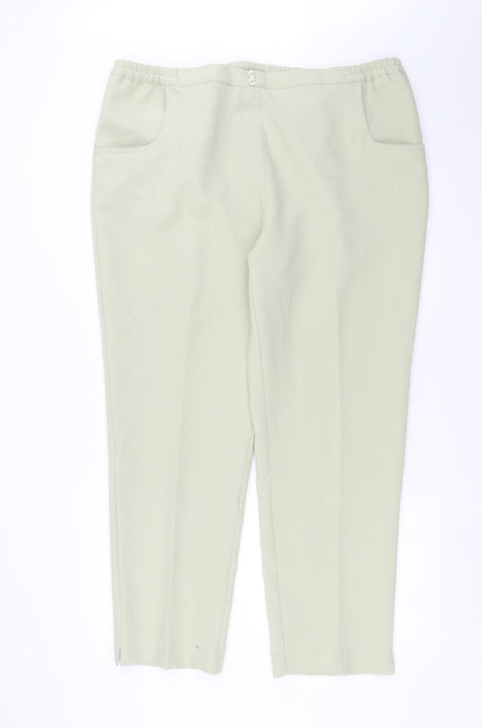 Womens UK Size 20 Special Collection Regular Fit  Green Trousers