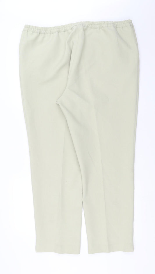 Womens UK Size 20 Special Collection Regular Fit  Green Trousers