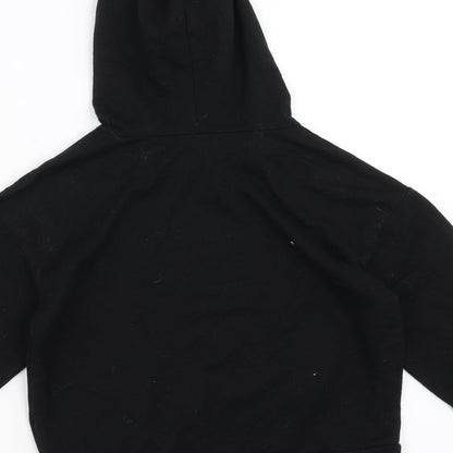 SheIn Girls Black   Pullover Hoodie Size 8 Years  - sorry im late i didnt want to come
