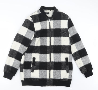 F&F Womens Black Check  Jacket  Size 10