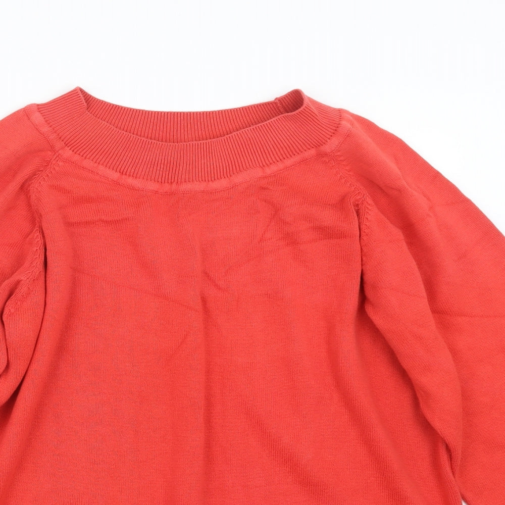 Cottage Knitwear Womens Red  Knit Pullover Jumper Size L