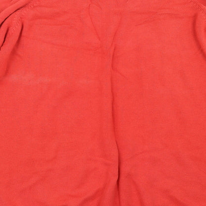 Cottage Knitwear Womens Red  Knit Pullover Jumper Size L