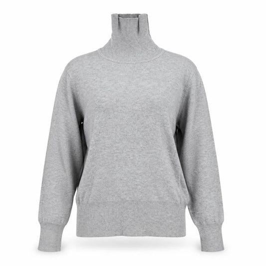 Mia Moda Womens Grey  Knit Pullover Jumper Size S