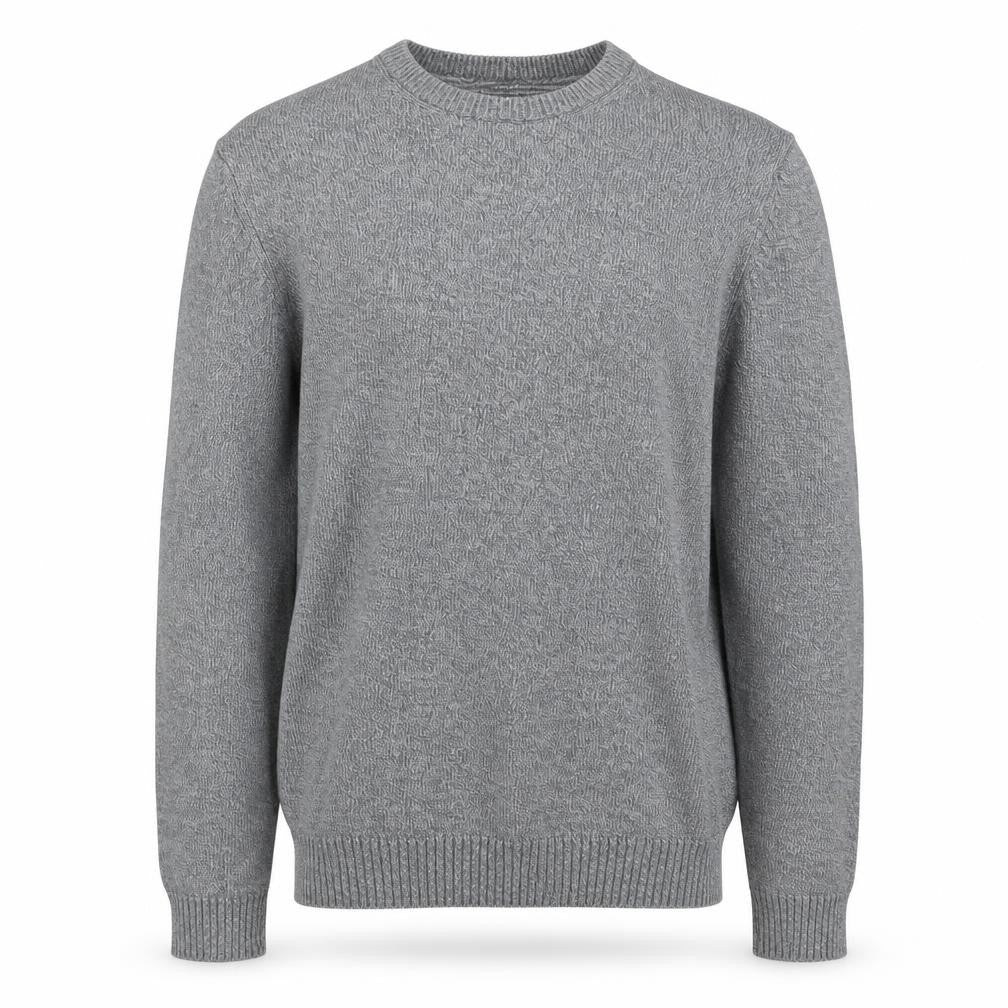 Mens UK Size S Atlantic Bay Grey Pullover Jumper