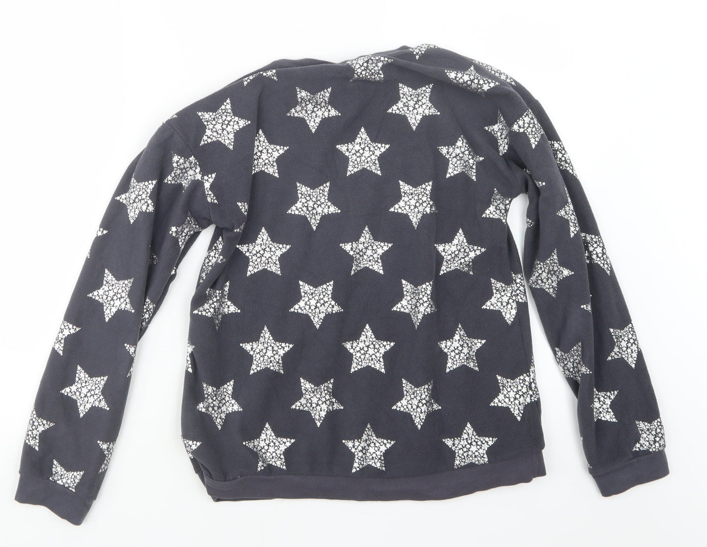 George Girls Grey Geometric  Top Pyjama Top Size 13-14 Years  - Stars