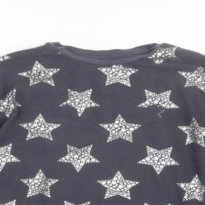 George Girls Grey Geometric  Top Pyjama Top Size 13-14 Years  - Stars