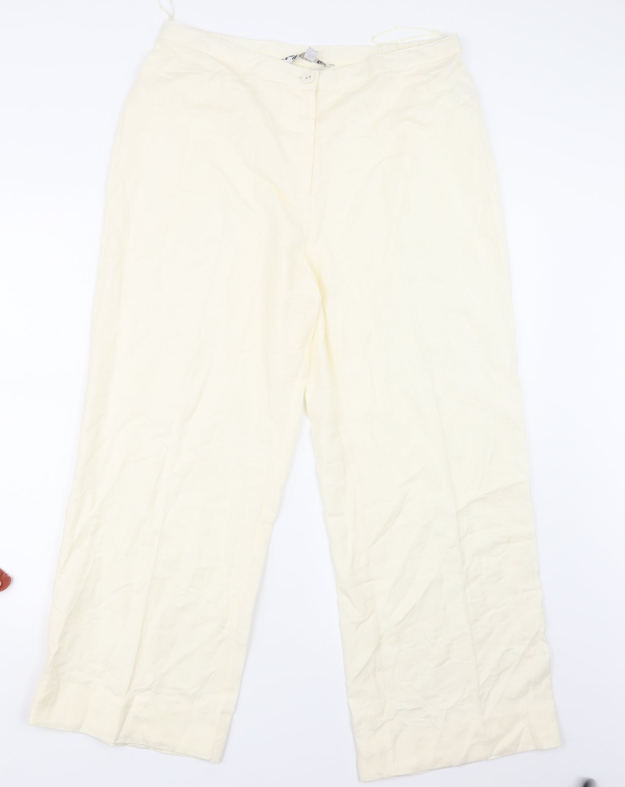 Joanna Hope Womens Ivory   Trousers  Size 14 L26 in