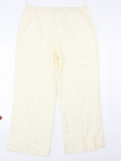 Joanna Hope Womens Ivory   Trousers  Size 14 L26 in