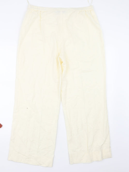 Joanna Hope Womens Ivory   Trousers  Size 14 L26 in