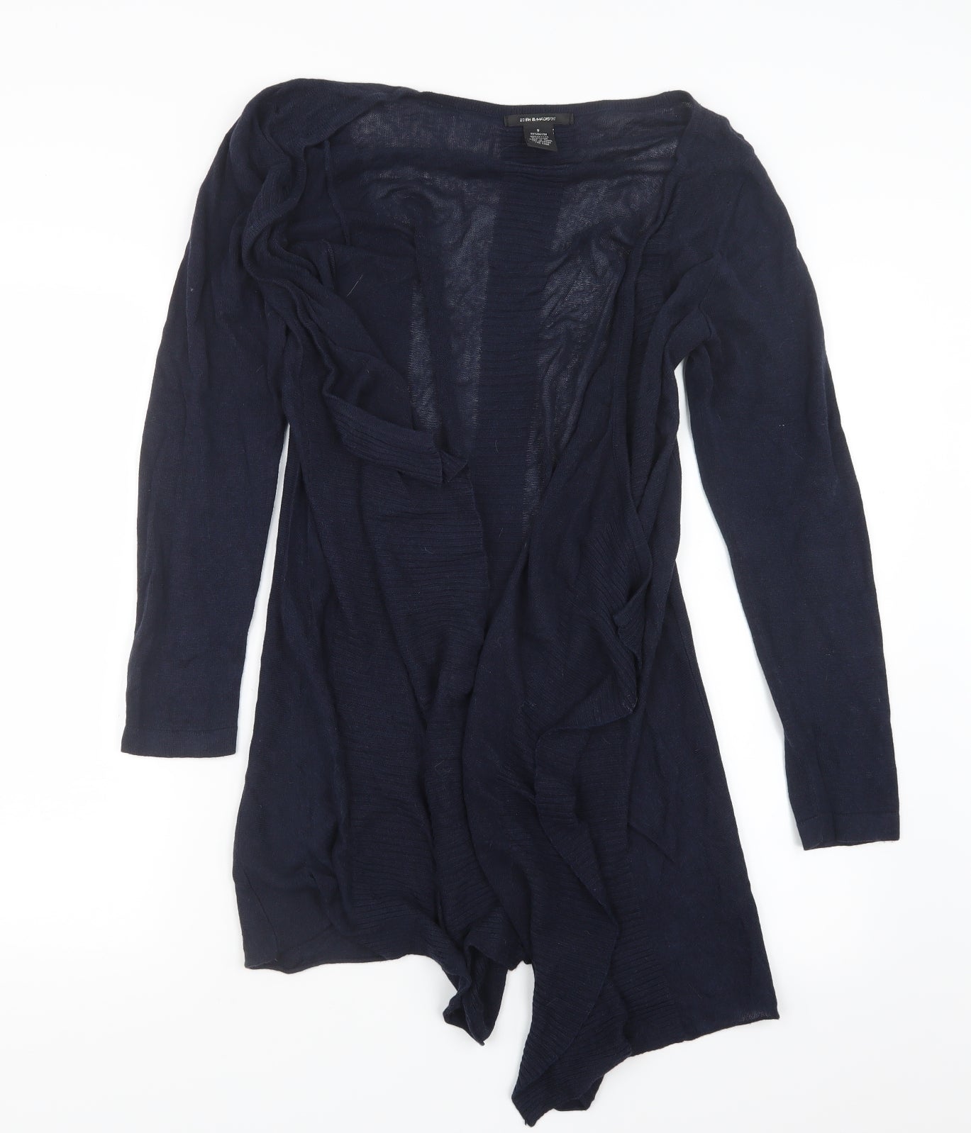 89th & Madison Womens Blue  Knit Cardigan Jumper Size S