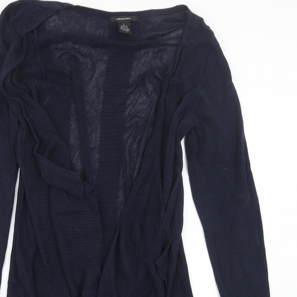 89th & Madison Womens Blue  Knit Cardigan Jumper Size S