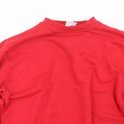 Uneek Mens Red   Pullover Jumper Size M