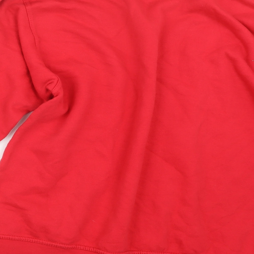 Uneek Mens Red   Pullover Jumper Size M