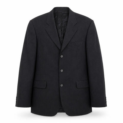 Tessuto Mens Black   Jacket Suit Jacket Size 40