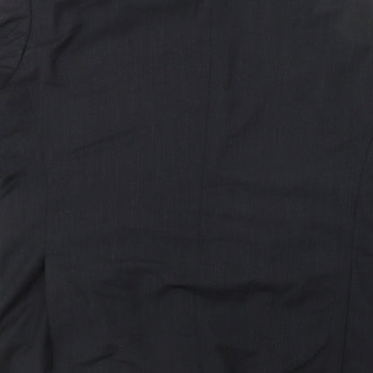 Tessuto Mens Black   Jacket Suit Jacket Size 40