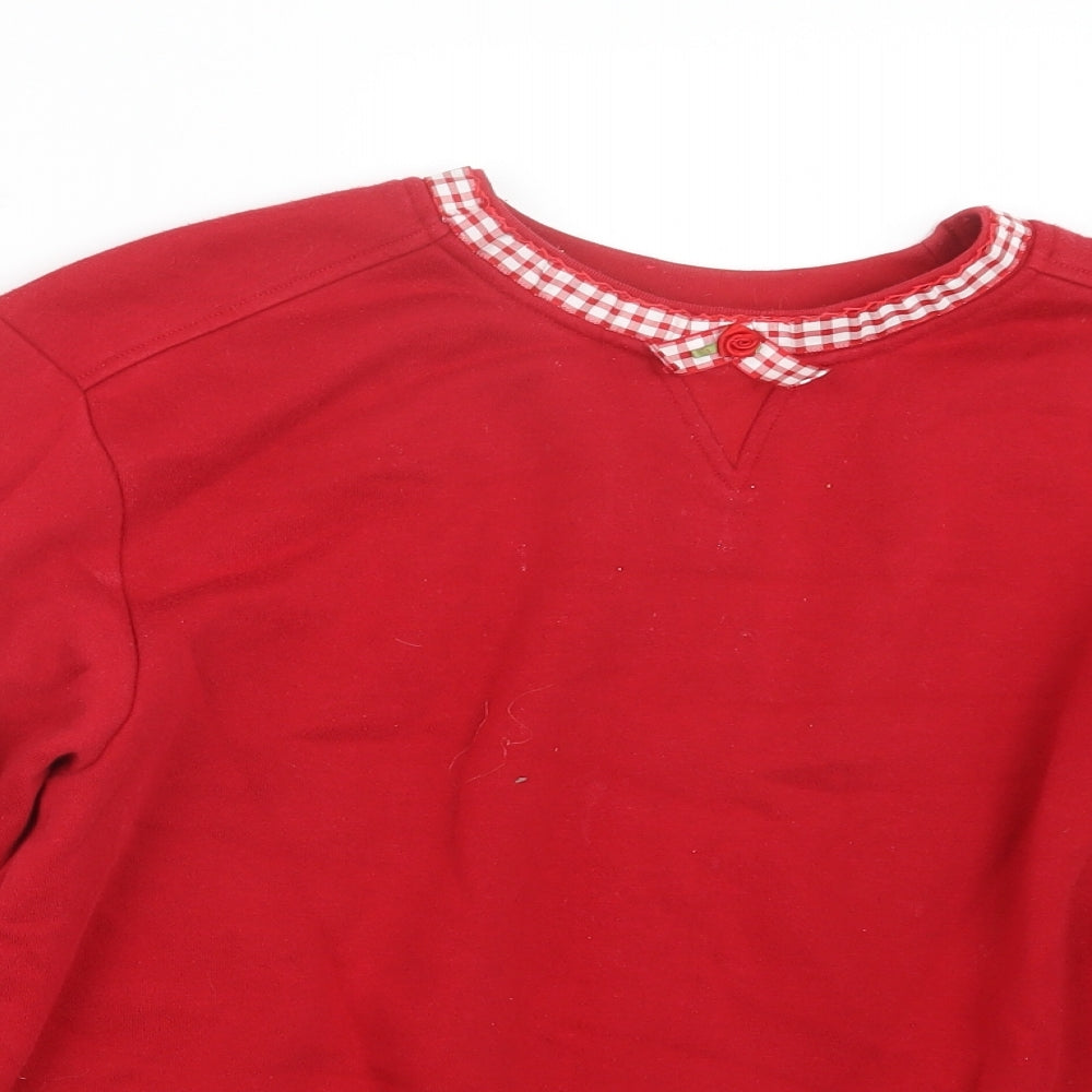 Karen Scott Womens Red   Pullover Jumper Size M
