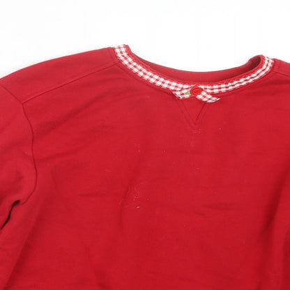 Karen Scott Womens Red   Pullover Jumper Size M