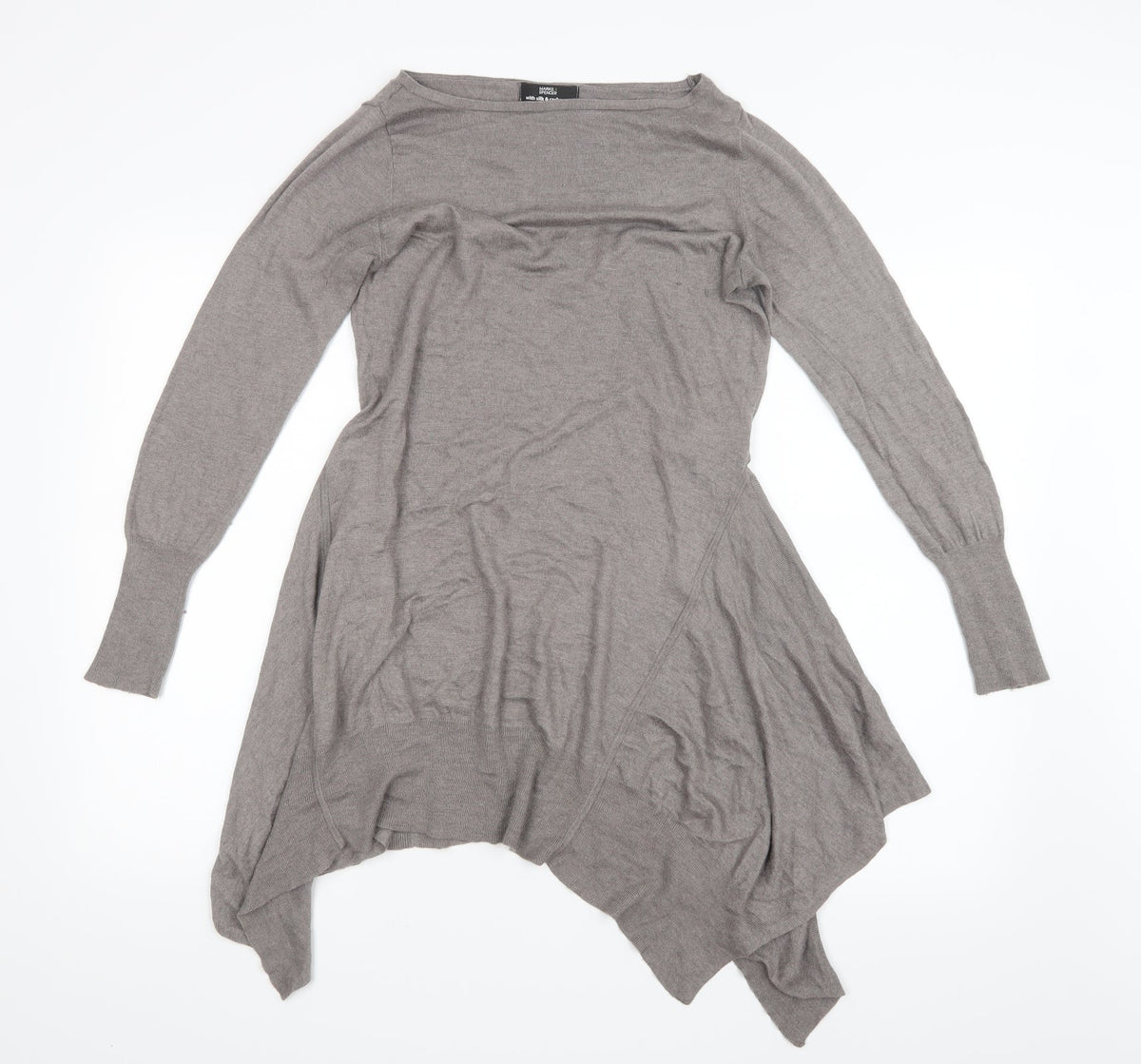 Marks & Spencer Womens Brown  Knit Pullover Jumper Size 8