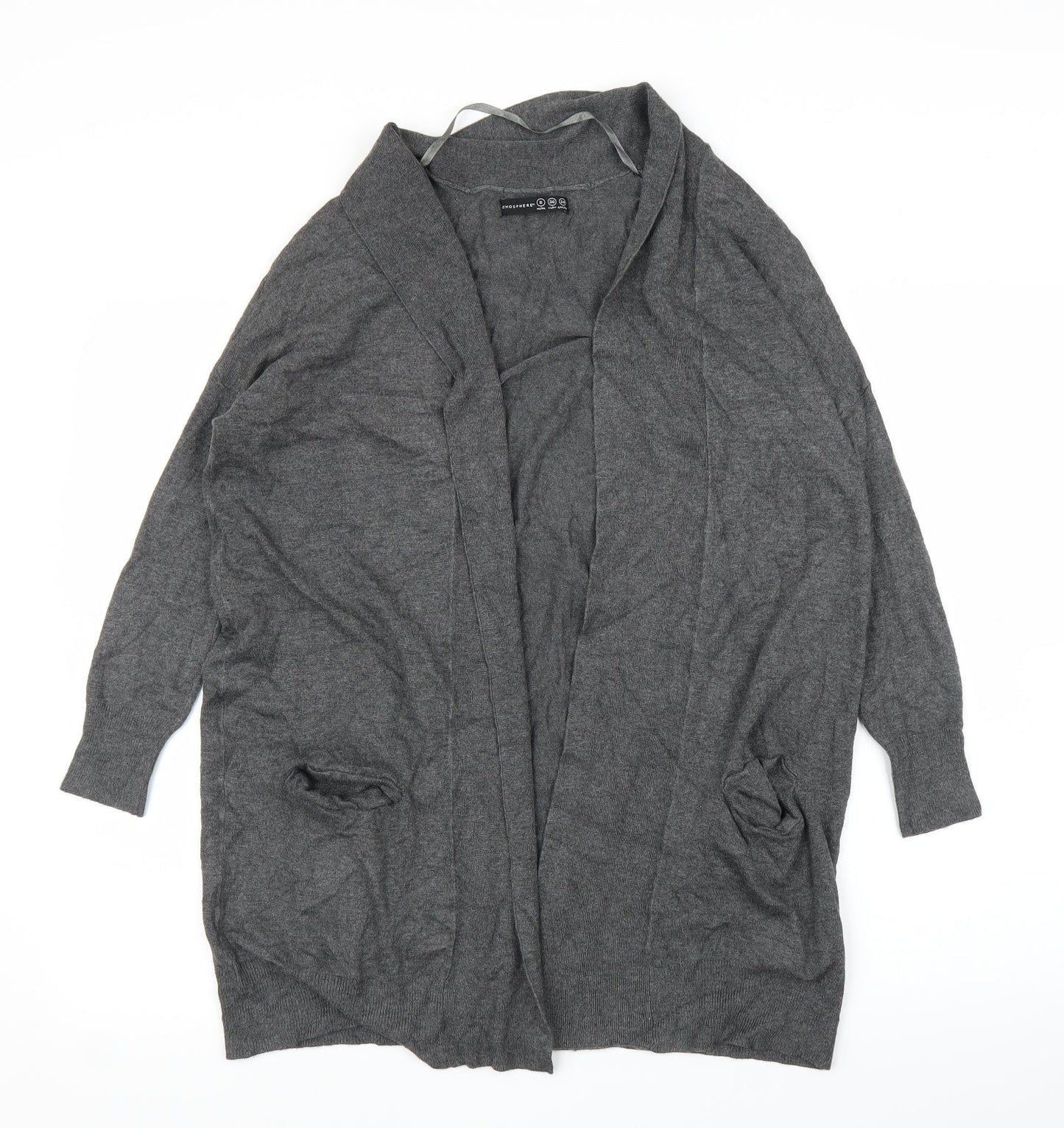 Primark Womens Grey   Cardigan Jumper Size 8