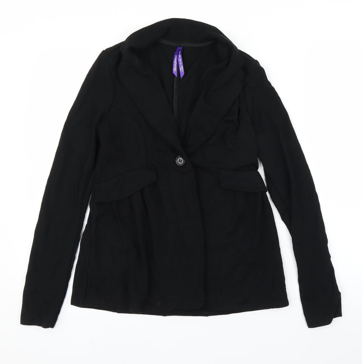 Seraphine Womens Black  Rayon Cardigan Jumper Size 8