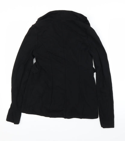 Seraphine Womens Black  Rayon Cardigan Jumper Size 8