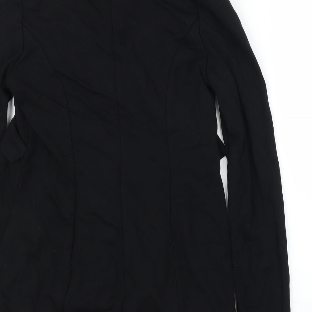 Seraphine Womens Black  Rayon Cardigan Jumper Size 8