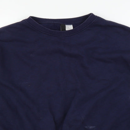 H&M Mens Blue   Pullover Jumper Size M