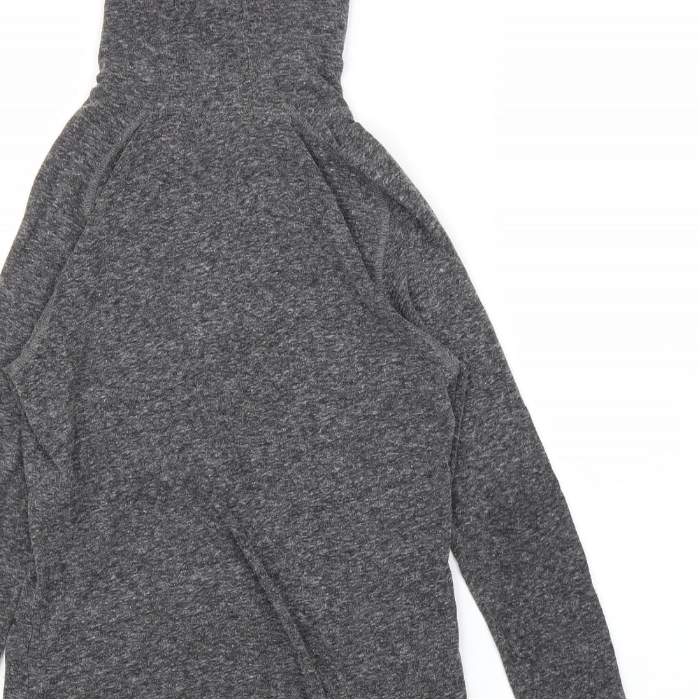 M&S Girls Grey   Pullover Hoodie Size 9-10 Years