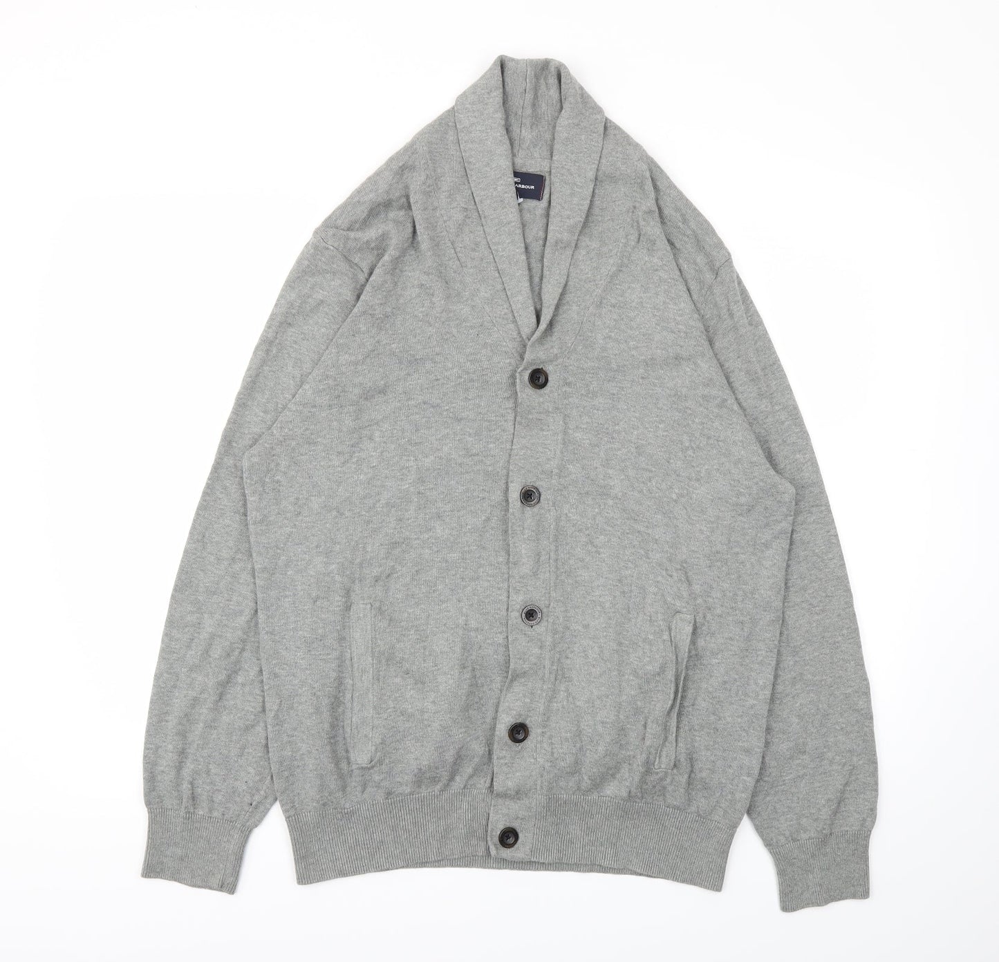 Mens UK Size L Blue Harbour Grey Pullover Sweatshirt