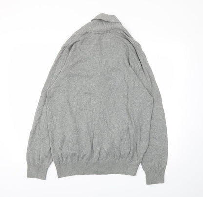 Mens UK Size L Blue Harbour Grey Pullover Sweatshirt