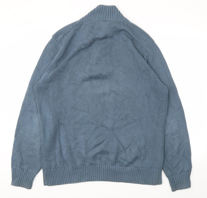 Mens UK Size L NEXT Blue Pullover Sweatshirt