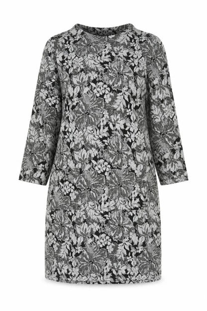 Tu Womens Grey Floral  A-Line  Size 10