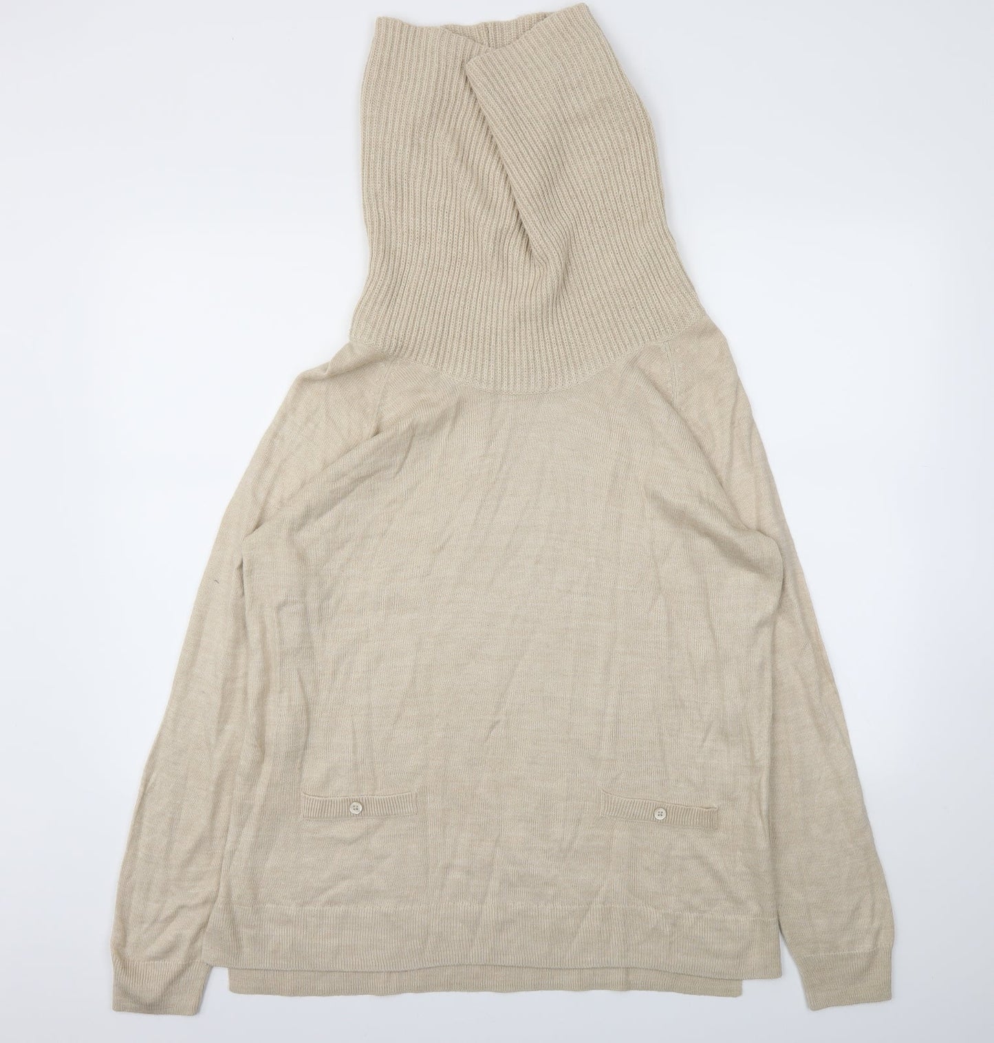 BHS Womens Beige   Pullover Jumper Size 14