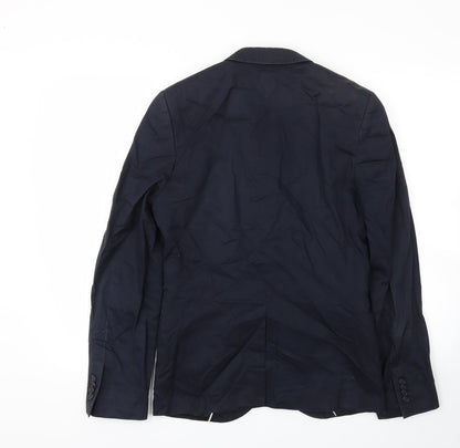 Mens UK Size 36 Topman Regular Blue Suit Jacket
