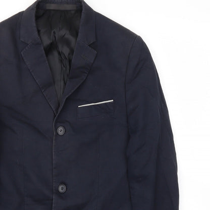 Mens UK Size 36 Topman Regular Blue Suit Jacket