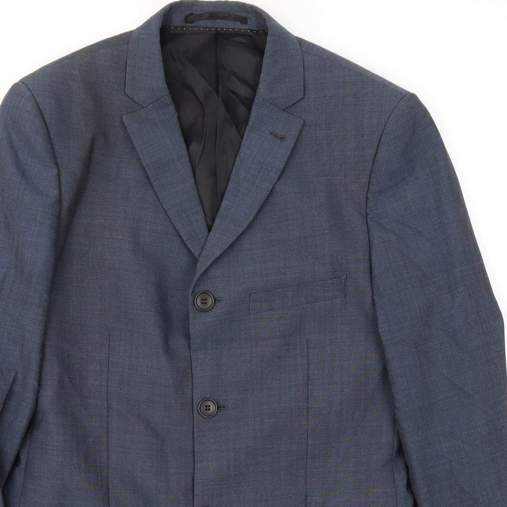 Topman Mens Blue   Jacket Blazer Size 36