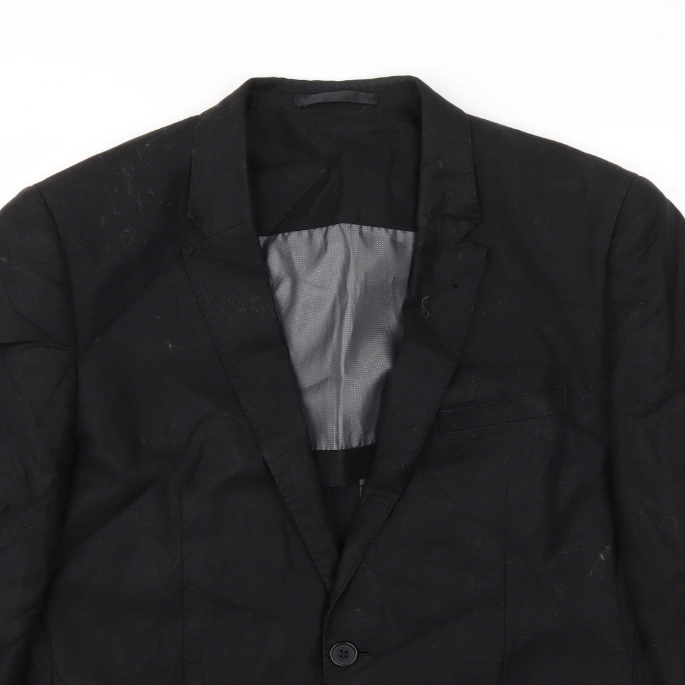 Mens UK Size 40 Butler and Webb Regular Black Suit Jacket