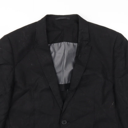 Mens UK Size 40 Butler and Webb Regular Black Suit Jacket