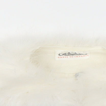 Dress to Impress Girls Ivory   Cape Jumper Size XS