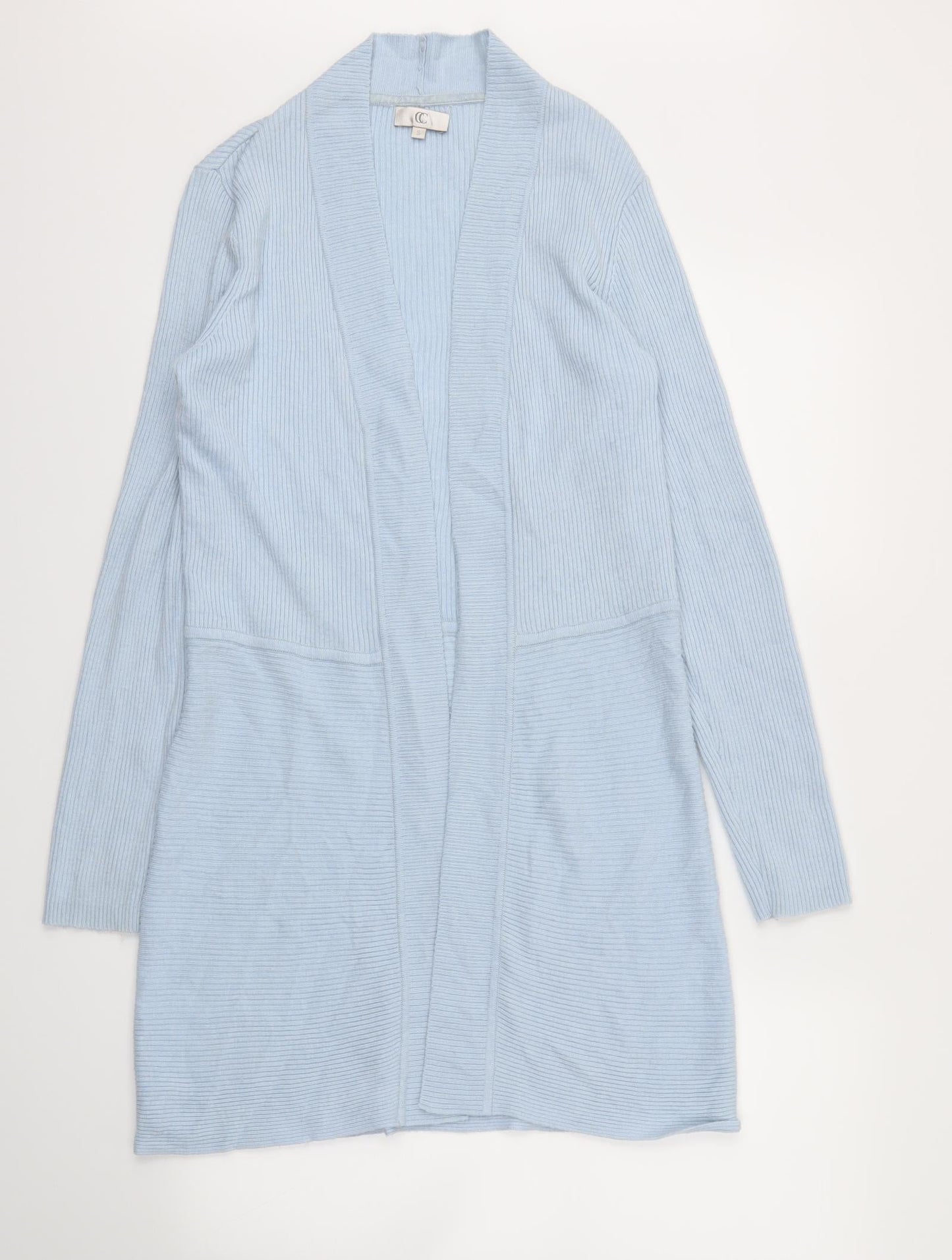 CC Womens Blue Houndstooth  Cardigan Jumper Size S