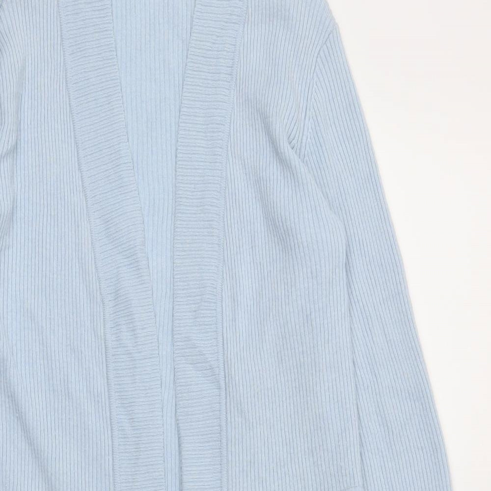 CC Womens Blue Houndstooth  Cardigan Jumper Size S