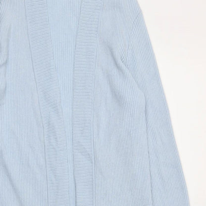 CC Womens Blue Houndstooth  Cardigan Jumper Size S