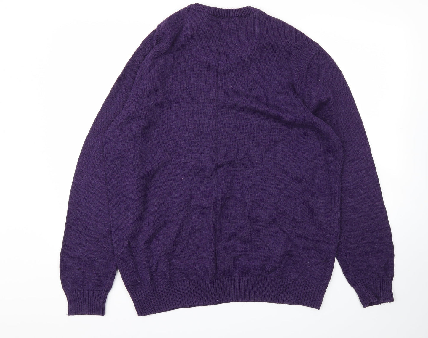 Mens UK Size L Maine Purple Pullover Sweatshirt