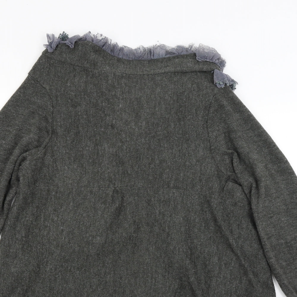 Uttam Boutique Womens Green   Wrap Jumper Size M