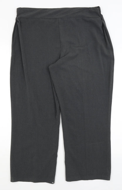 Simply Stockshop Womens Grey   Trousers  Size 20 L25 in