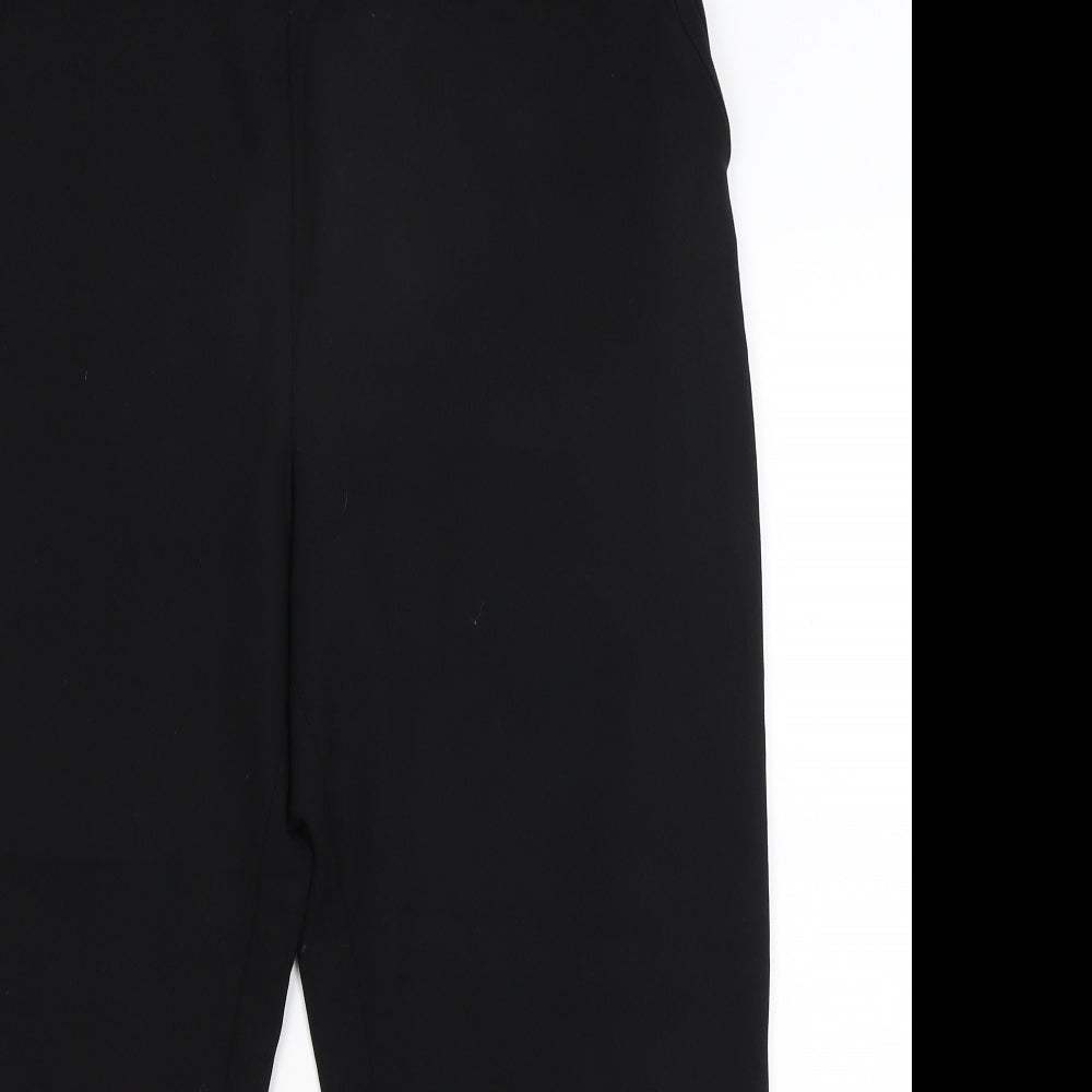 Womens UK Size 16 Preworn Regular Fit  Black Trousers