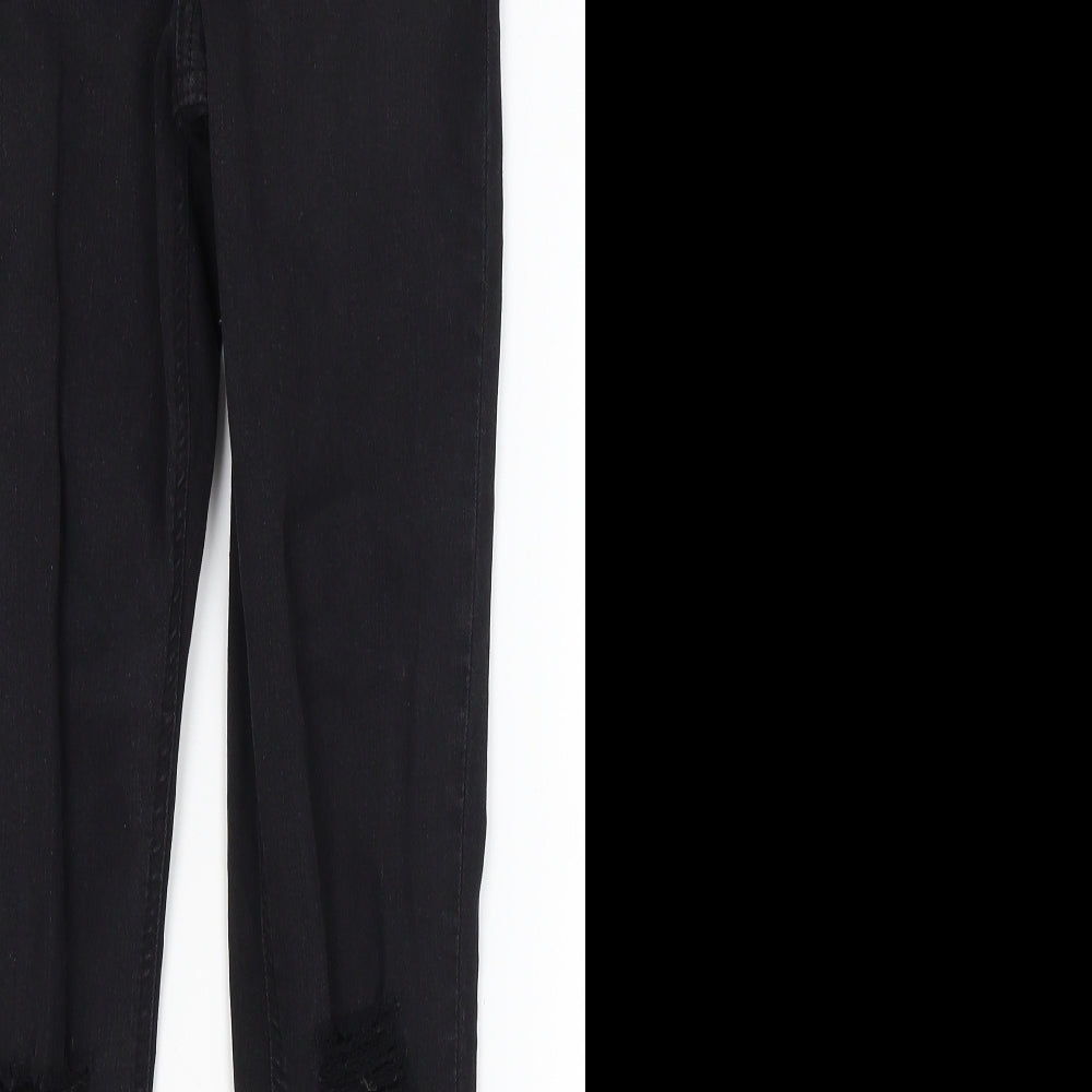 Mens UK Size 26 in Topshop Regular Fit Skinny Black Jeans