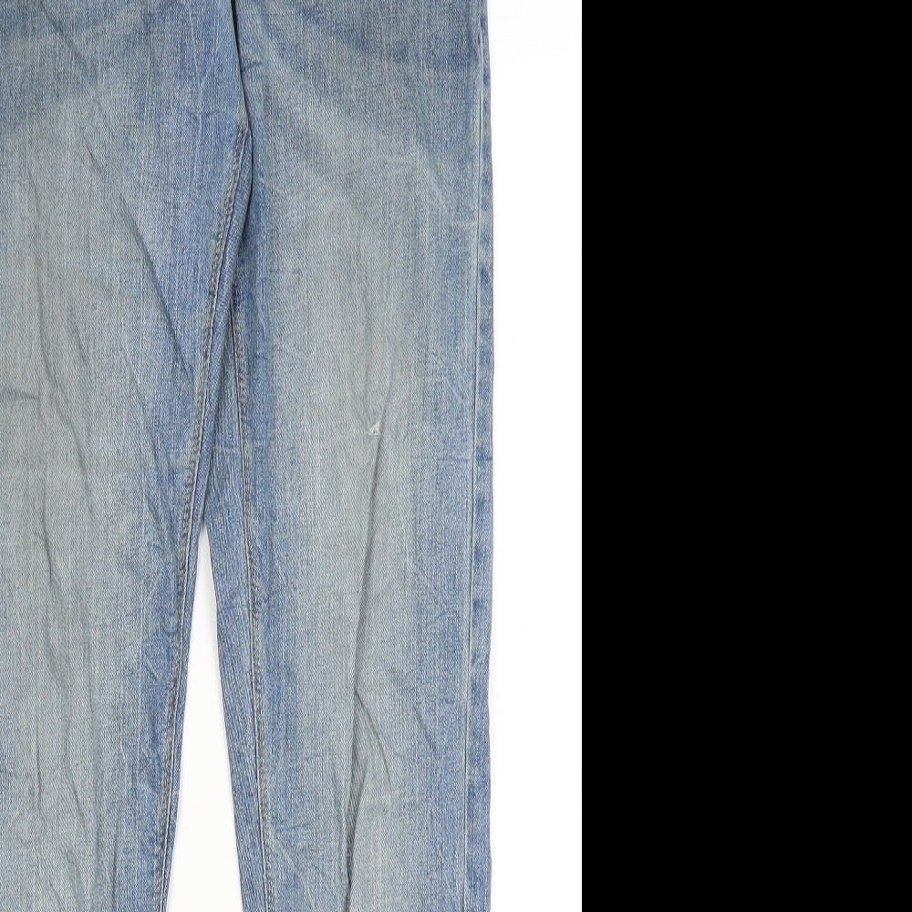 Womens UK Size 12 Preworn Regular Fit Skinny Blue Jeans